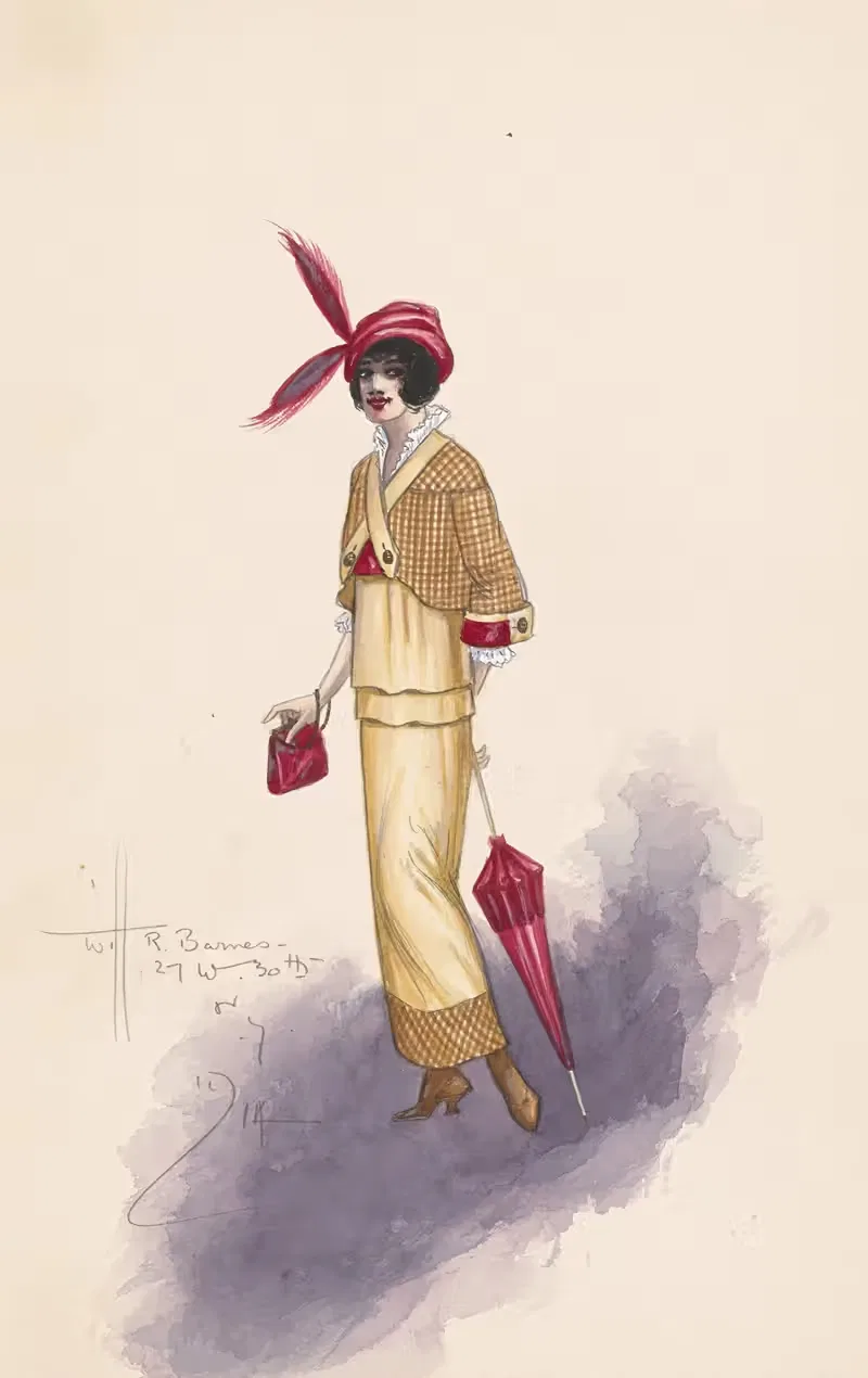Женский костюм by Уилл Р. Барнс, 1914 — digital art print download