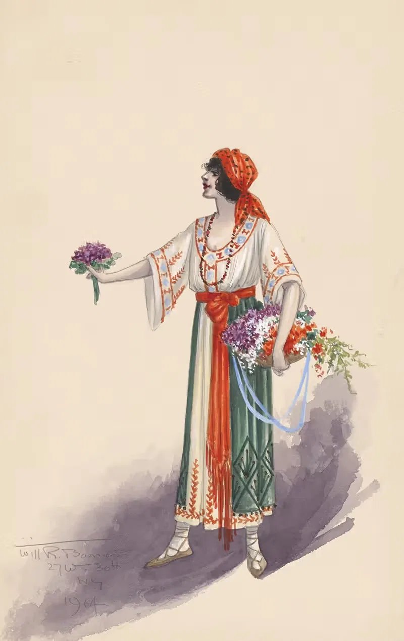 Женский костюм by Уилл Р. Барнс, 1914 — digital art print download