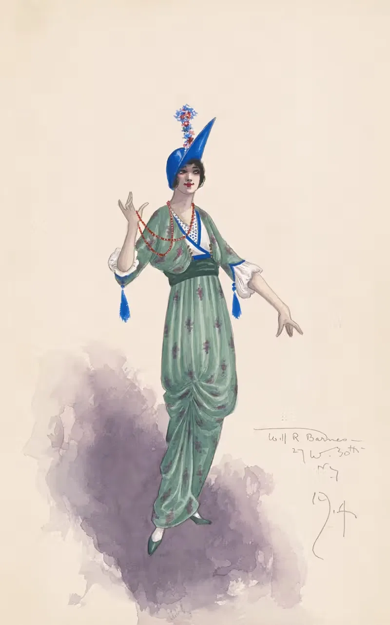 Женский костюм by Уилл Р. Барнс, 1914 — digital art print download