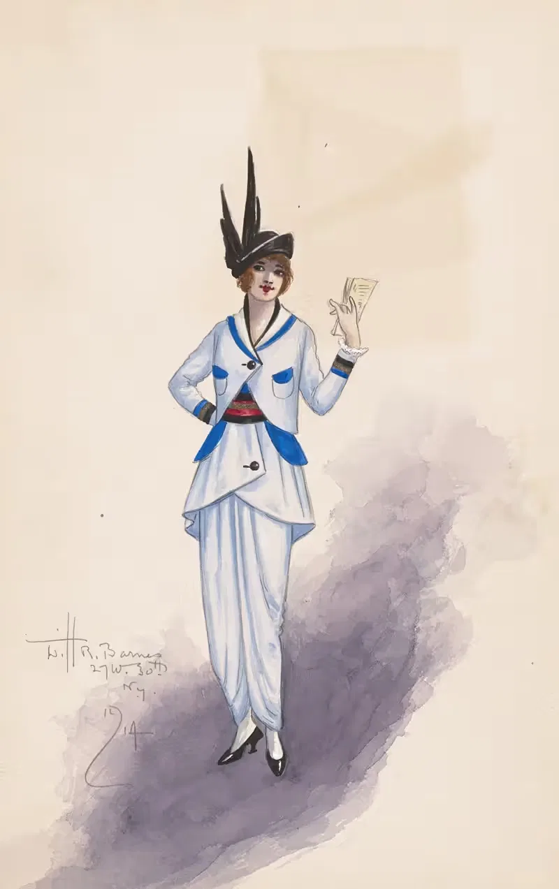 Женский костюм by Уилл Р. Барнс, 1914 — digital art print download