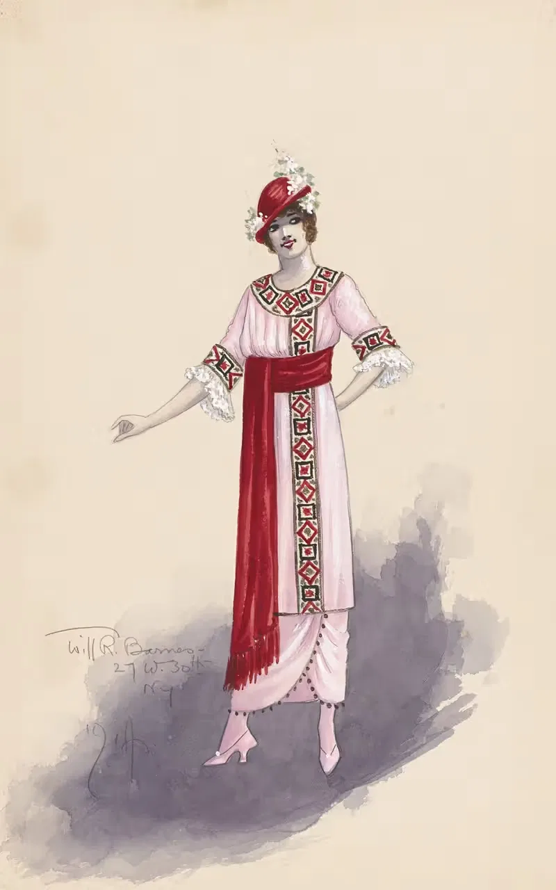 Женский костюм by Уилл Р. Барнс, 1914 — digital art print download