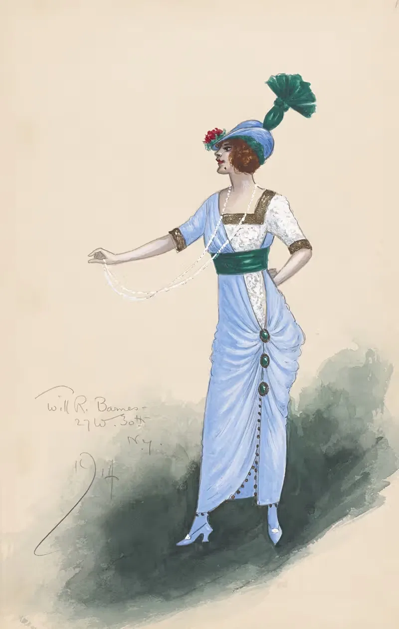 Женский костюм by Уилл Р. Барнс, 1914 — digital art print download