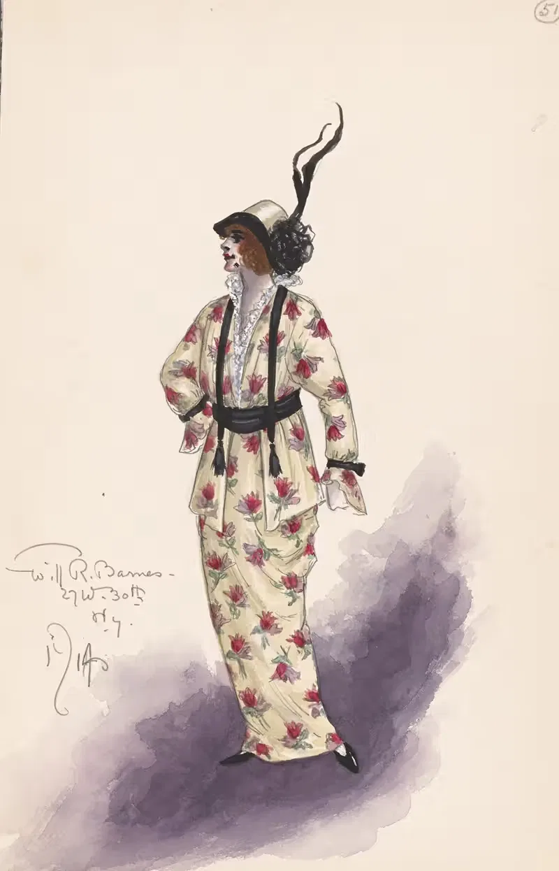 Женский костюм by Уилл Р. Барнс, 1914 — digital art print download