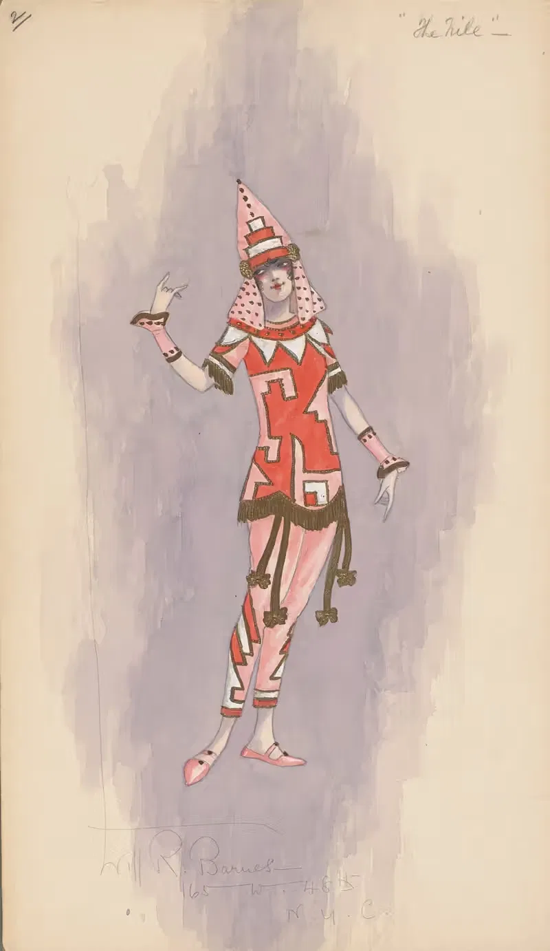 Женский костюм; Розовые брюки, 2 by Уилл Р. Барнс, 1919 — digital art print download
