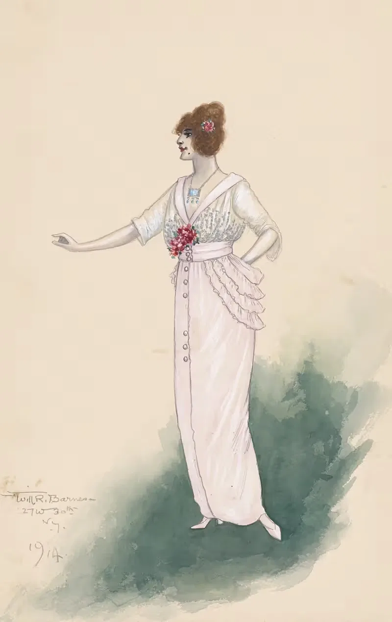 Женский костюм by Уилл Р. Барнс, 1914 — digital art print download