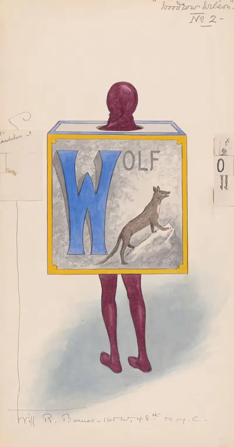 Вудро Вилсон, № 2 by Уилл Р. Барнс, 1921 - 1922 — digital art print download