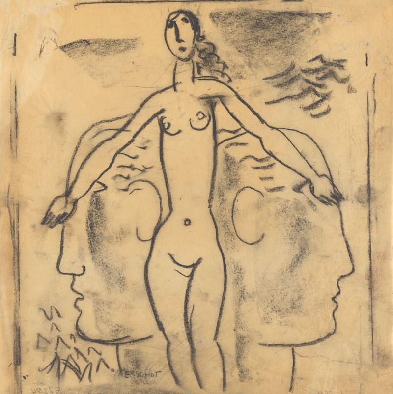 Vrouwelijk naakt by Лео Гестел, 1933 — digital art print download