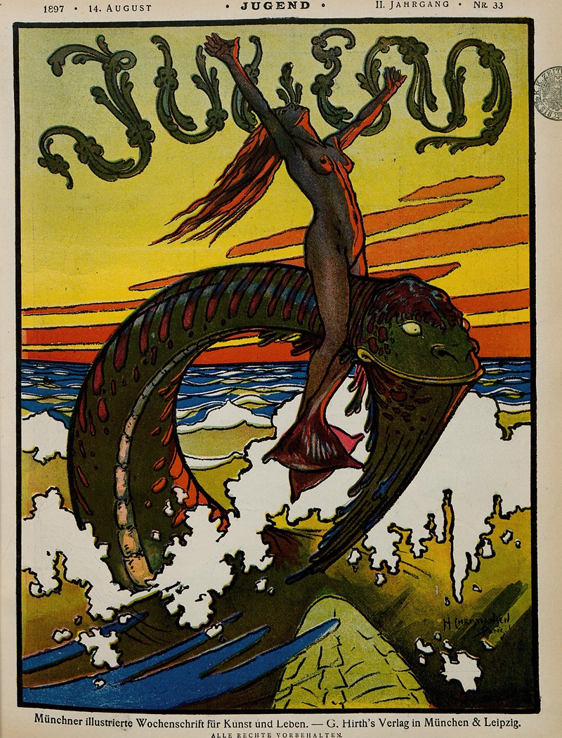 Jugend by Hans Christiansen, 1897 — digital art print download