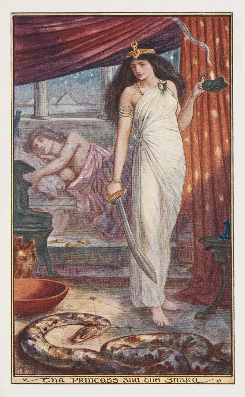 Принцесса и змея by Генри Джастис Форд, 1904 — digital art print download