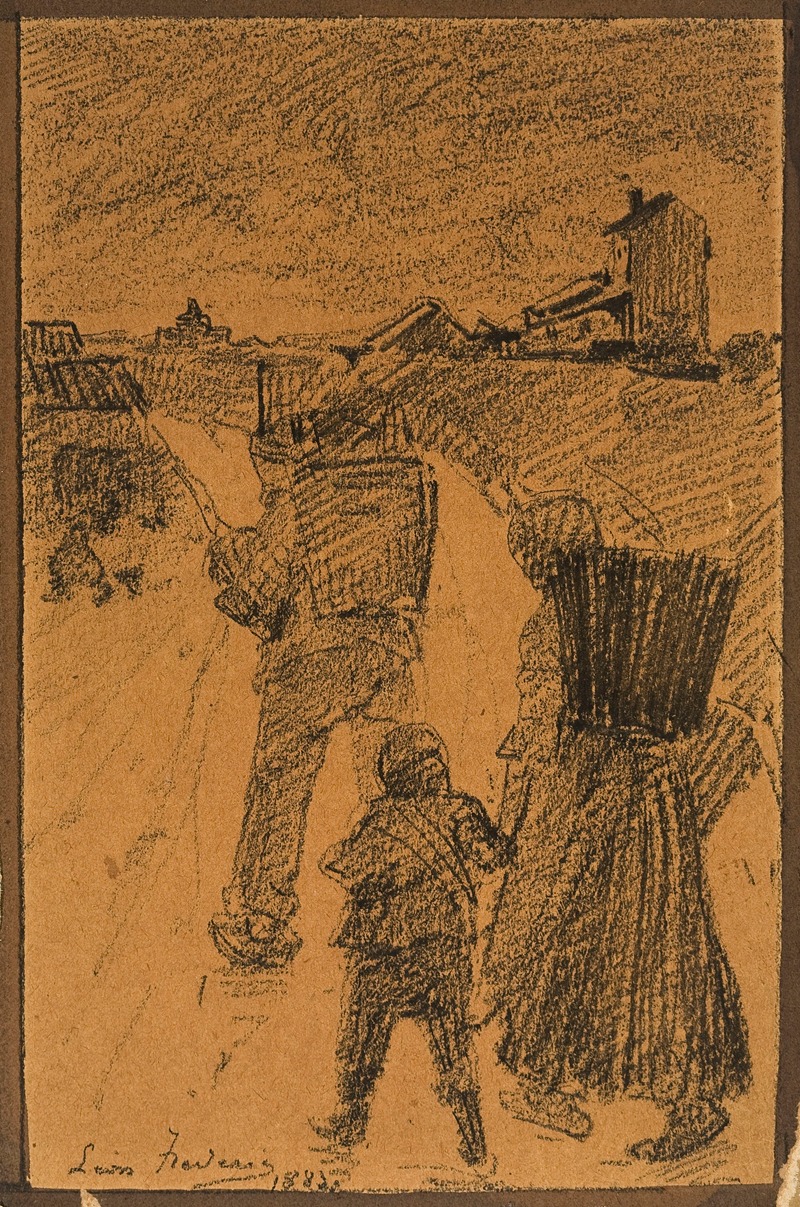 The Chalk Sellers; Evening by Леон Фредерик, 1883 — digital art print download