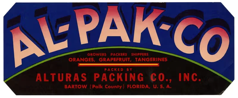 Этикетка Al-Pak-Co Citrus by Аноним, 1930-1950 — digital art print download