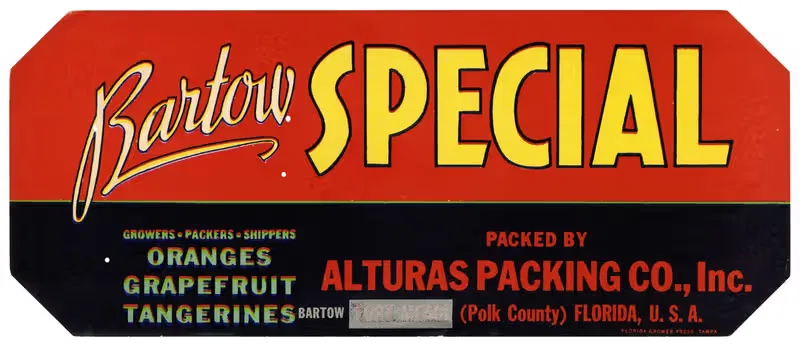 Bartow Special Citrus Label by Anonymous, 1930-1950 — digital art print download