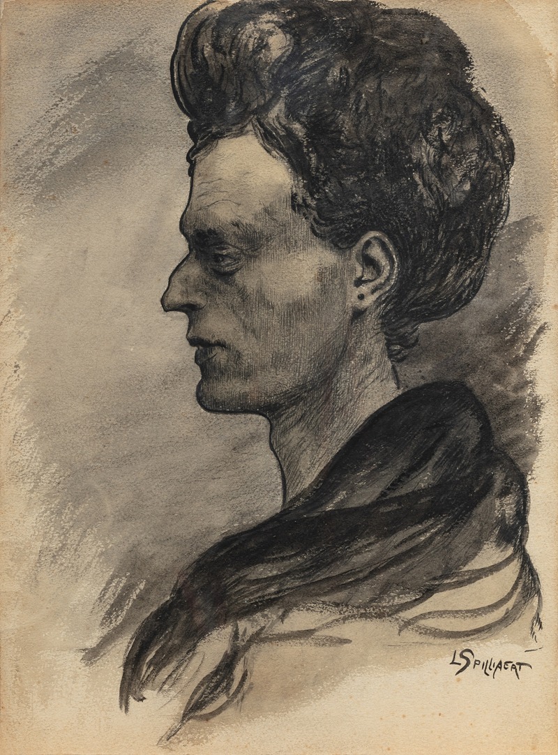 Profil de femme by Леон Спиллиарт, 1902 — digital art print download