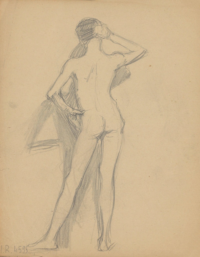 Nude Sketch by Леонард Стройновски, 1910-1930 — digital art print download