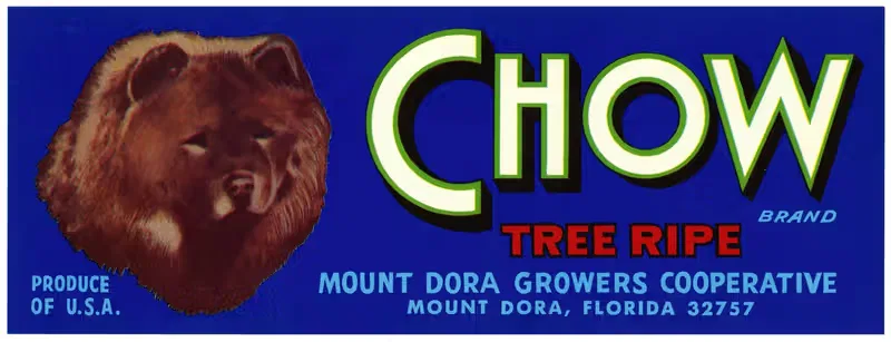 Этикетка продукции Chow Brand by Аноним, 1930-1950 — digital art print download