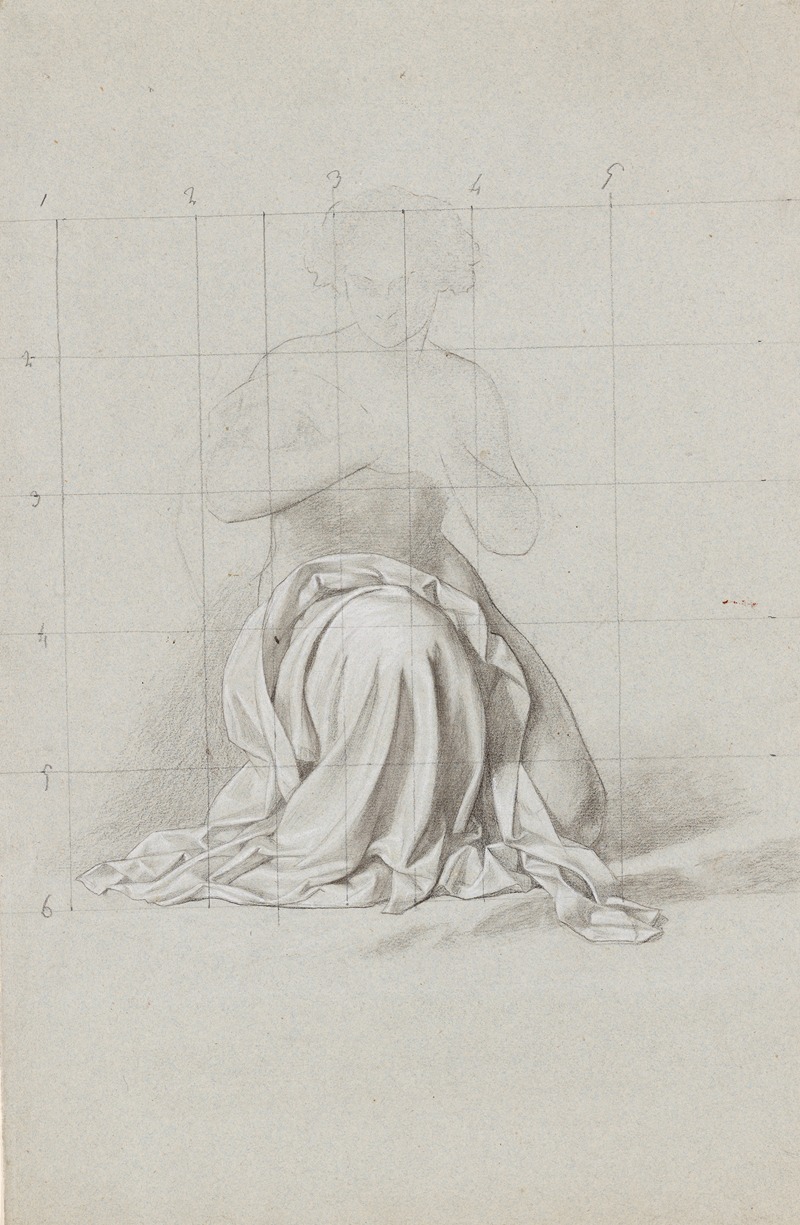 Drapery Study by Louis-Georges Brillouin — digital art print download