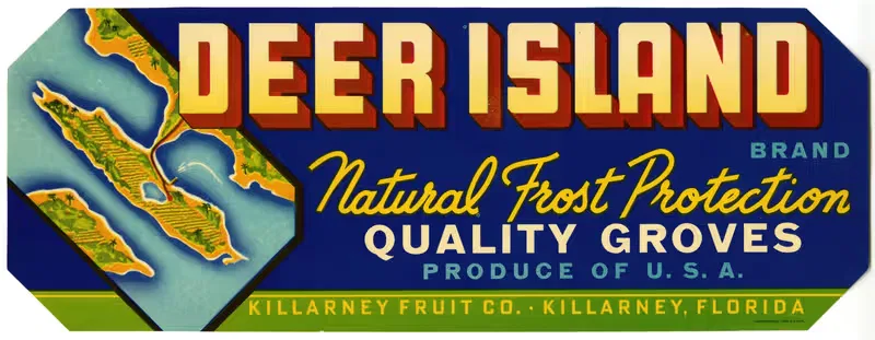 Deer Island Brand Citrus Label — Anonymous