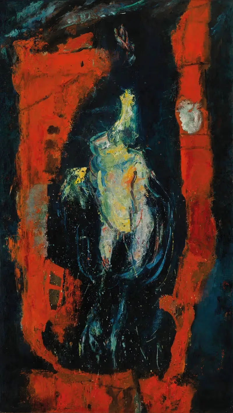 La volaille pendue aux briques rouges — Chaïm Soutine