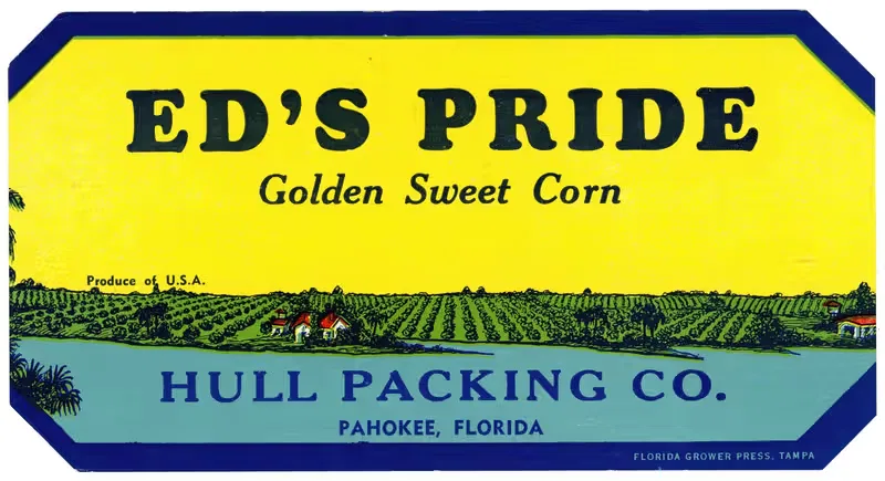 Этикетка кукурузы Ed's Pride Golden Sweet by Аноним, 1930-1950 — digital art print download