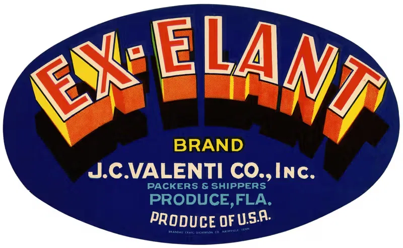 Этикетка продукции Ex-Elant Brand — Аноним