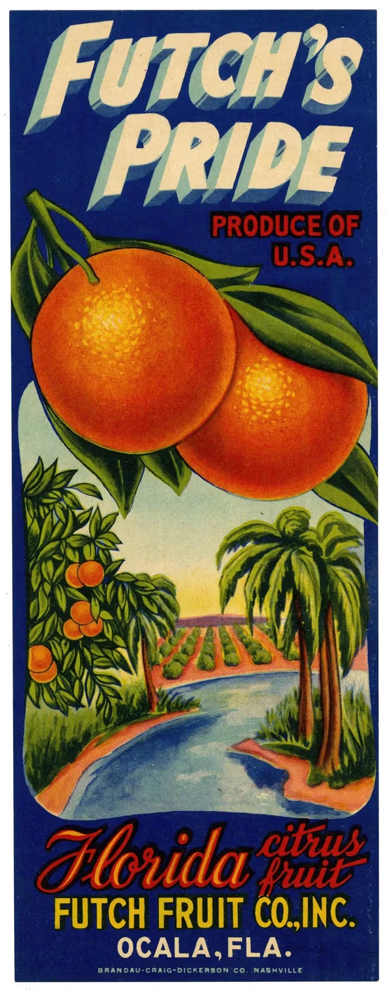 Этикетка цитрусовых Фатча by Аноним, 1930-1950 — digital art print download