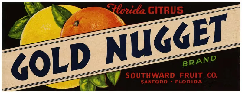 Gold Nugget Brand Citrus Label — Anonymous