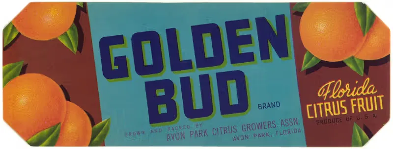 Golden Bud Brand Citrus Label — Anonymous