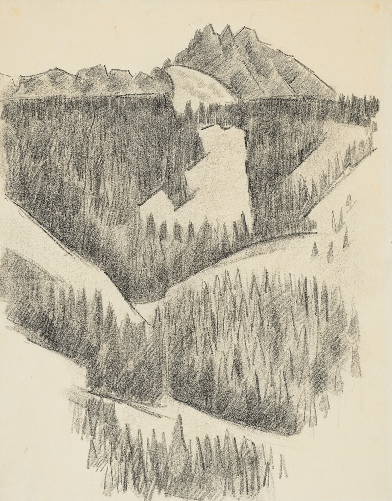 Untitled (Mountain Scene in Bavaria) by Марсден Хартли, 1933 — digital art print download