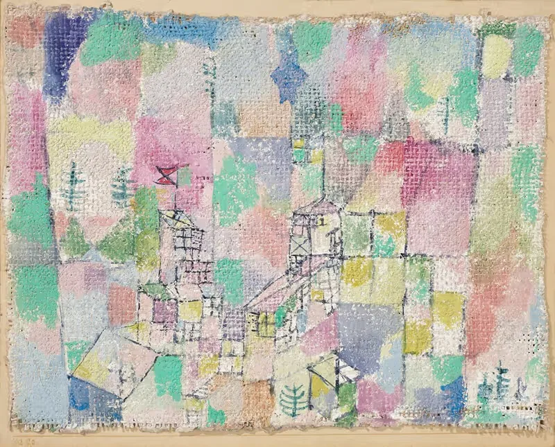 Zwei Lustschlösschen by Paul Klee, 1918 — digital art print download
