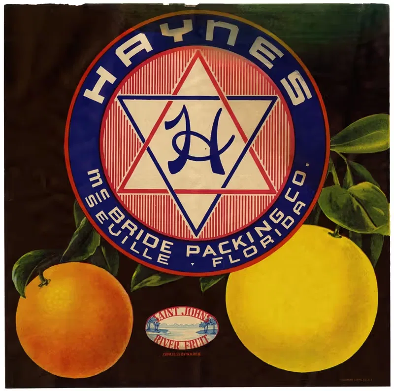 Haynes Citrus Label by Anonymous, 1935 — digital art print download