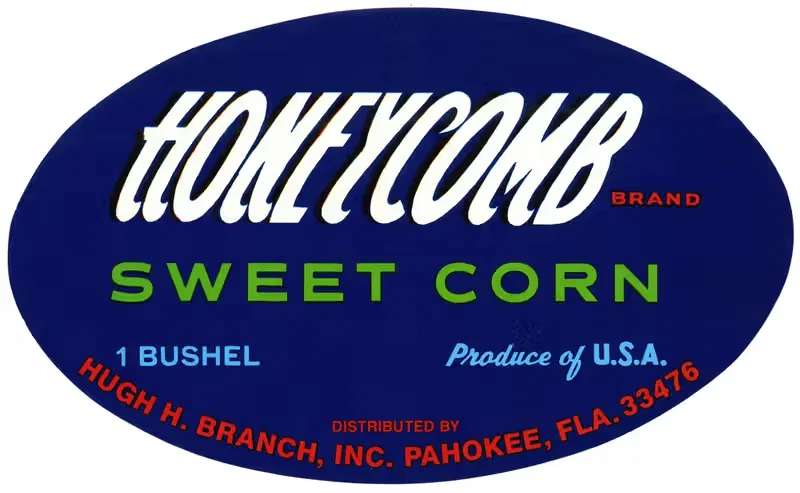 Этикетка сладкой кукурузы Honeycomb Brand by Аноним, 1930-1950 — digital art print download