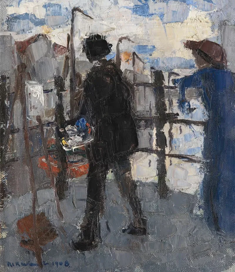 The Painter on the Hoogbrug in Mechelen — Rik Wouters