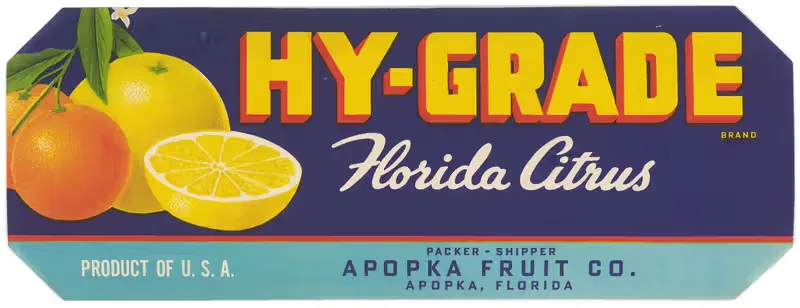 Hy-Grade Brand Florida Citrus Label — Anonymous