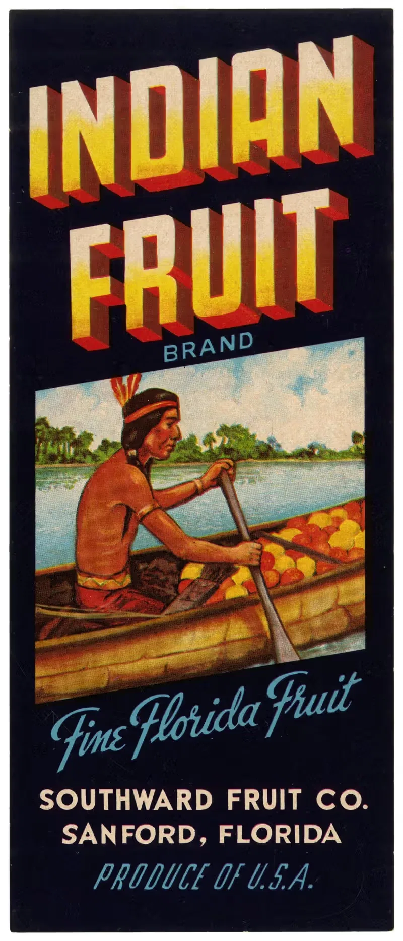 Этикетка индийского фруктового бренда by Аноним, 1930-1950 — digital art print download