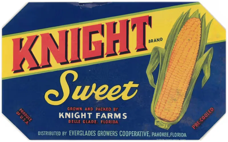 Этикетка сладкой кукурузы Knight Brand by Аноним, 1930-1950 — digital art print download