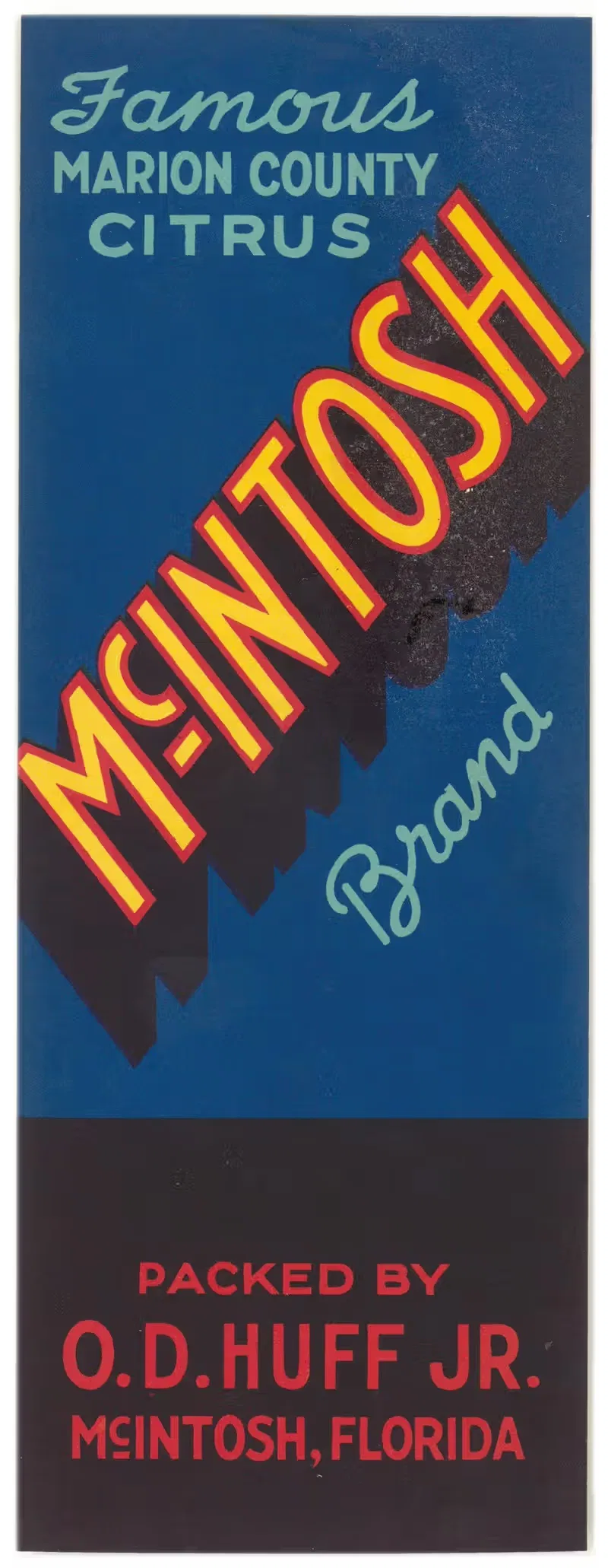Этикетка цитрусовых марки МакИнтош by Аноним, 1930-1950 — digital art print download