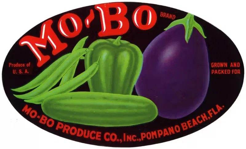 Mo-Bo Brand Vegetable Label by Anonymous, 1930-1950 — digital art print download
