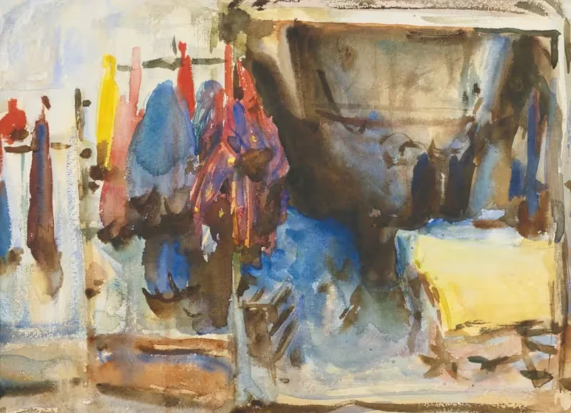 Interior of a Shop, Cairo — John Singer Sargent