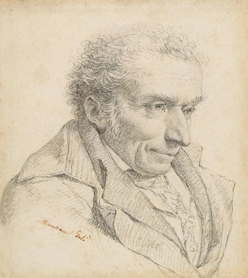 Portrait of Houdon — Nicolas-André Monsiaue