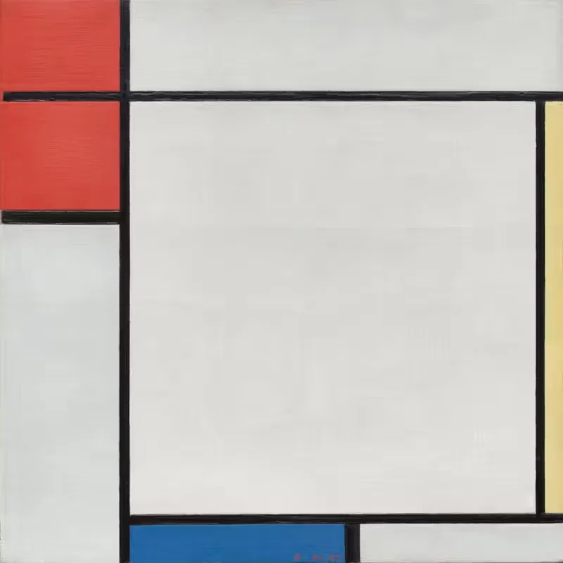 Composition with Red, Yellow, and Blue by Piet Mondrian, 1927 — digital art print download