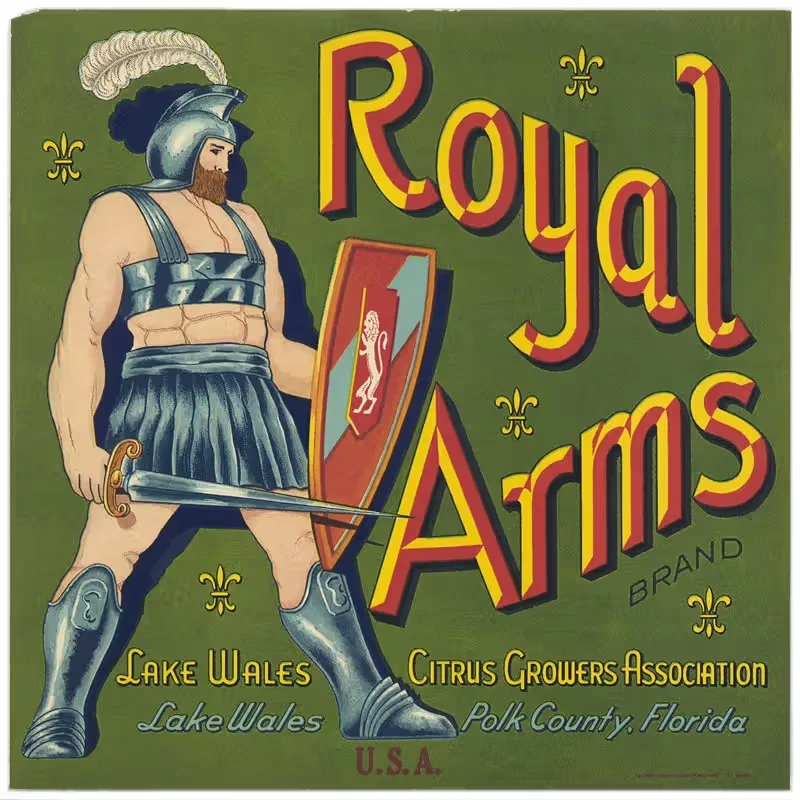 Royal Arms Brand Citrus Label — Anonymous