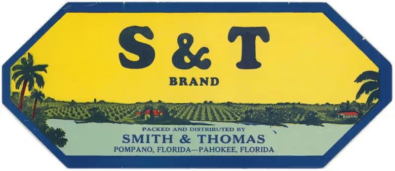 S and T Brand Produce Label — Anonymous