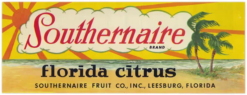 Southernaire Brand Florida Citrus Label — Anonymous