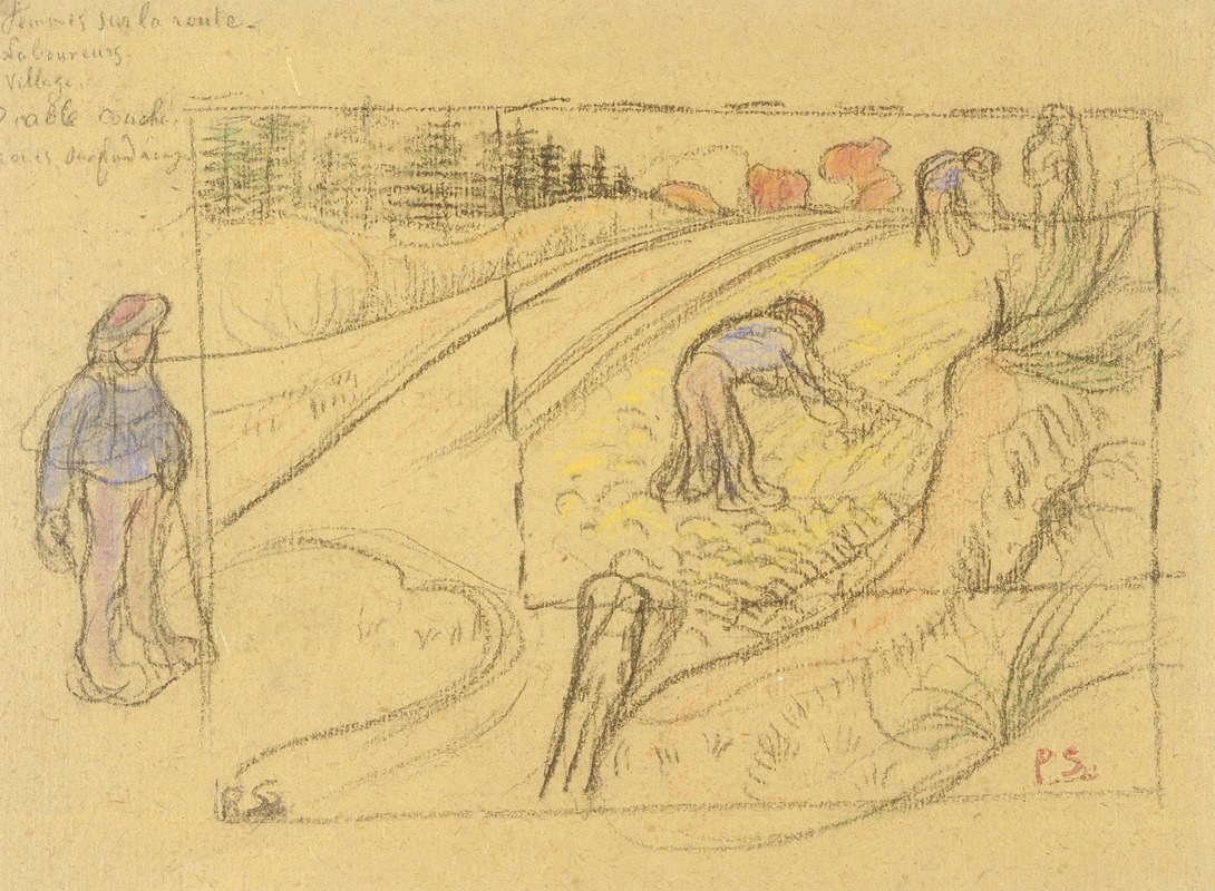 Peasants in a Field by Поль Серюзье — digital art print download