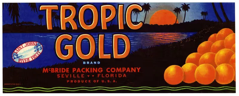 Tropic Gold Brand Orange Label — Anonymous