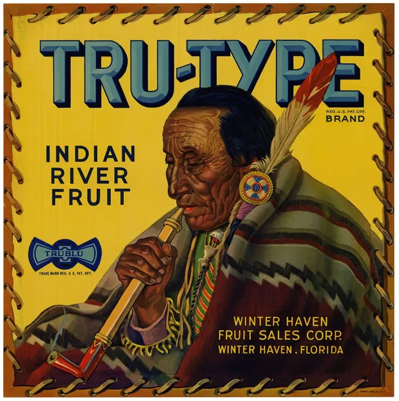 Tru-Type Brand Fruit Label by Anonymous, 1936 — digital art print download