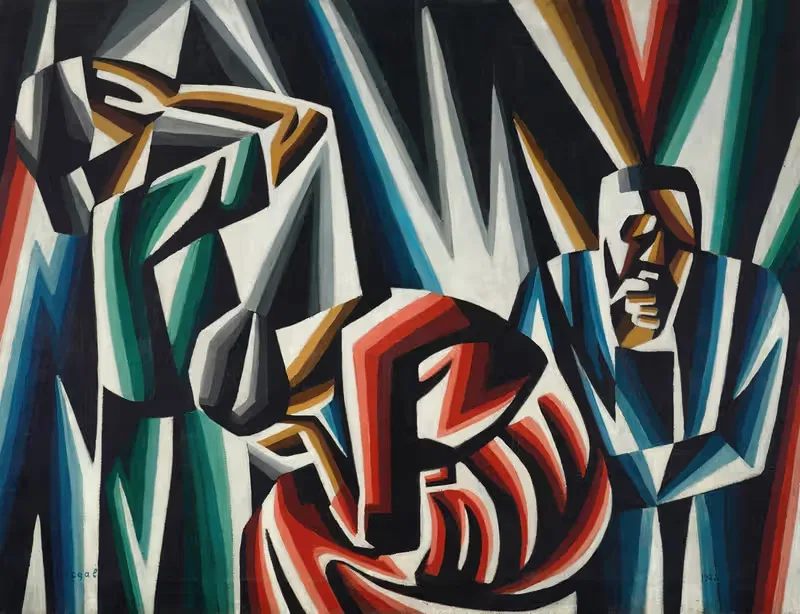 Drei Figuren by Arthur Segal, 1922 — digital art print download