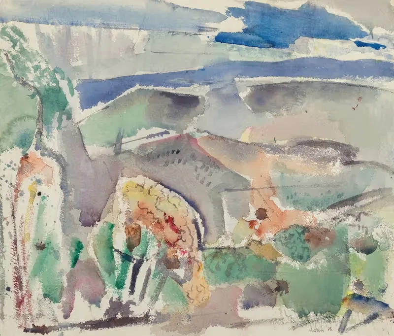 Формы ландшафта, округ Делавэр, Пенсильвания, № 2 by Джон Марин, 1916 — digital art print download
