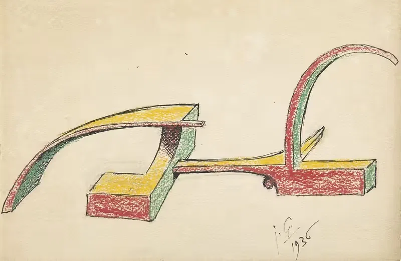 Personnage allongé by Julio González, 1936 — digital art print download