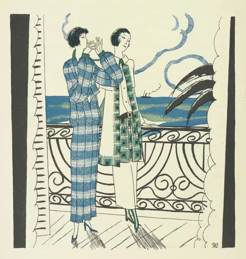 Модная иллюстрация by Аноним, 1920 - 1925 — digital art print download